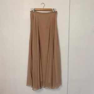 Zara chiffon maxi skirt